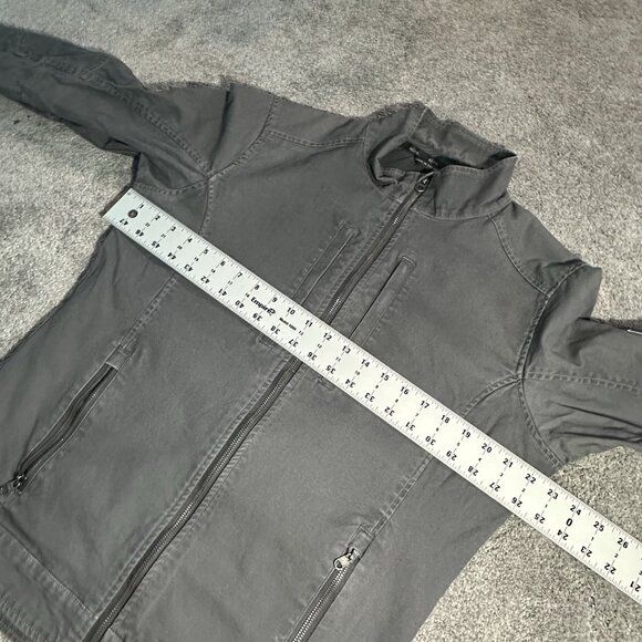 Kuhl Double Kross Jacket Mens M Medium Gray Lightweight Hiking Canvas Faded - Picture 13 of 16
